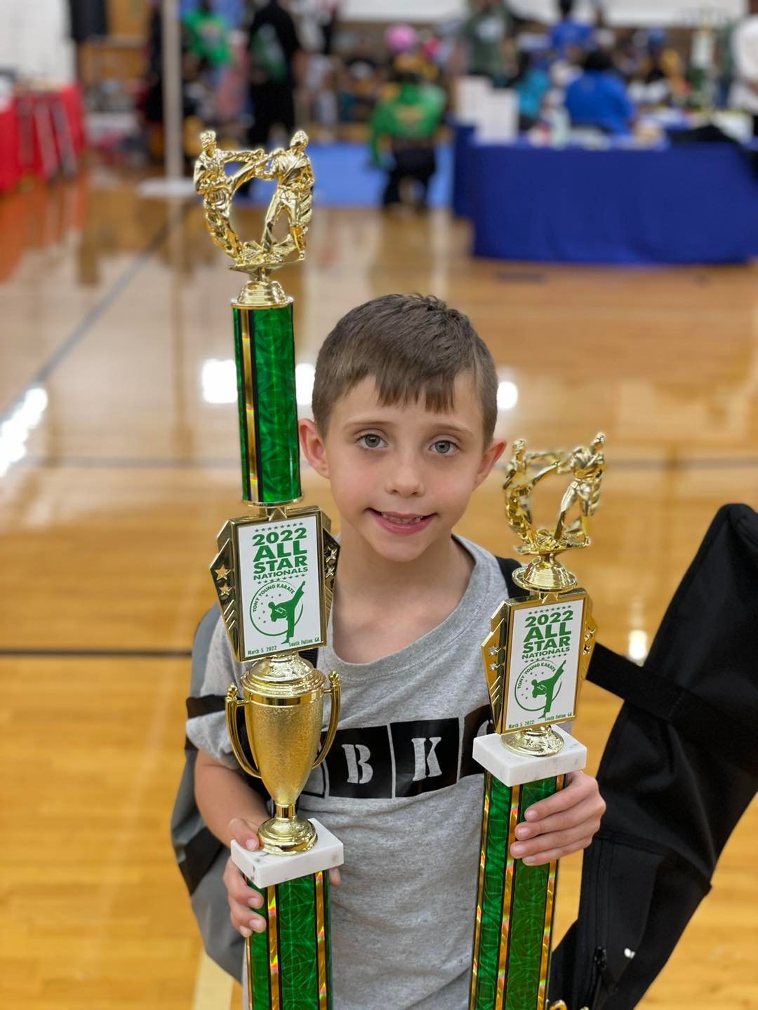 Jaxon Matthews snagged his first, FIRST PLACE trophy in the intermediate division this weekend at the 2022 All Star Nationals.